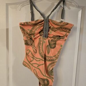 Elegant Paisley One-Piece Swimsuit